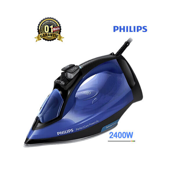 Fer à Vapeur PHILIPS 2500W Vue de face, design compact et élégant
