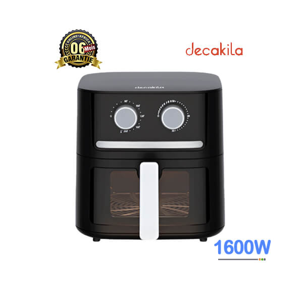 Friteuse à Air Decakila 1600W Vue de face, design compact et moderne
