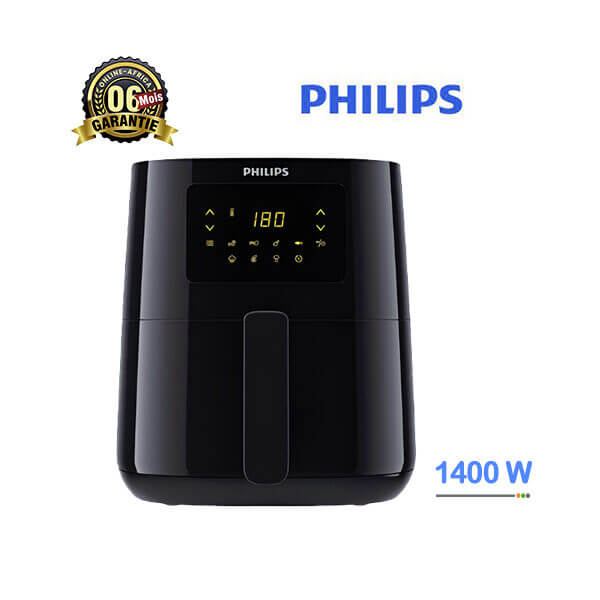 Friteuse Électrique Philips 1400W Vue de face, design compact et moderne