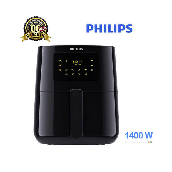 Friteuse Électrique Philips 1400W Vue de face, design compact et moderne