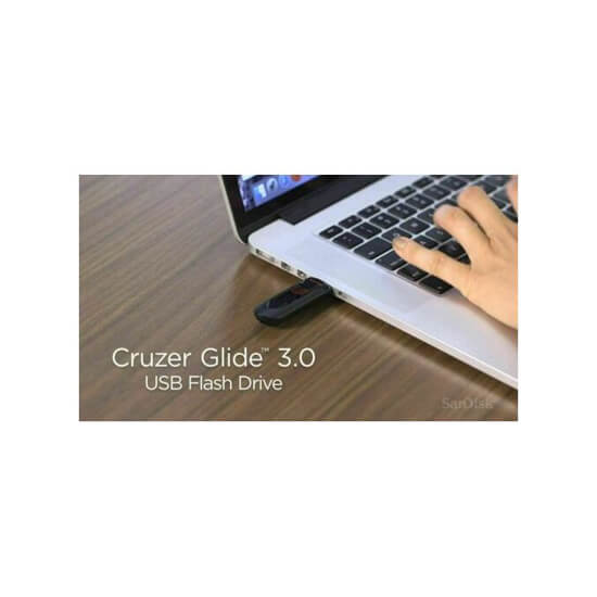 SanDisk Clé USB 3.0 - 32GB - Noir - Cruzer Glide - 2 ans garentie – Image 3