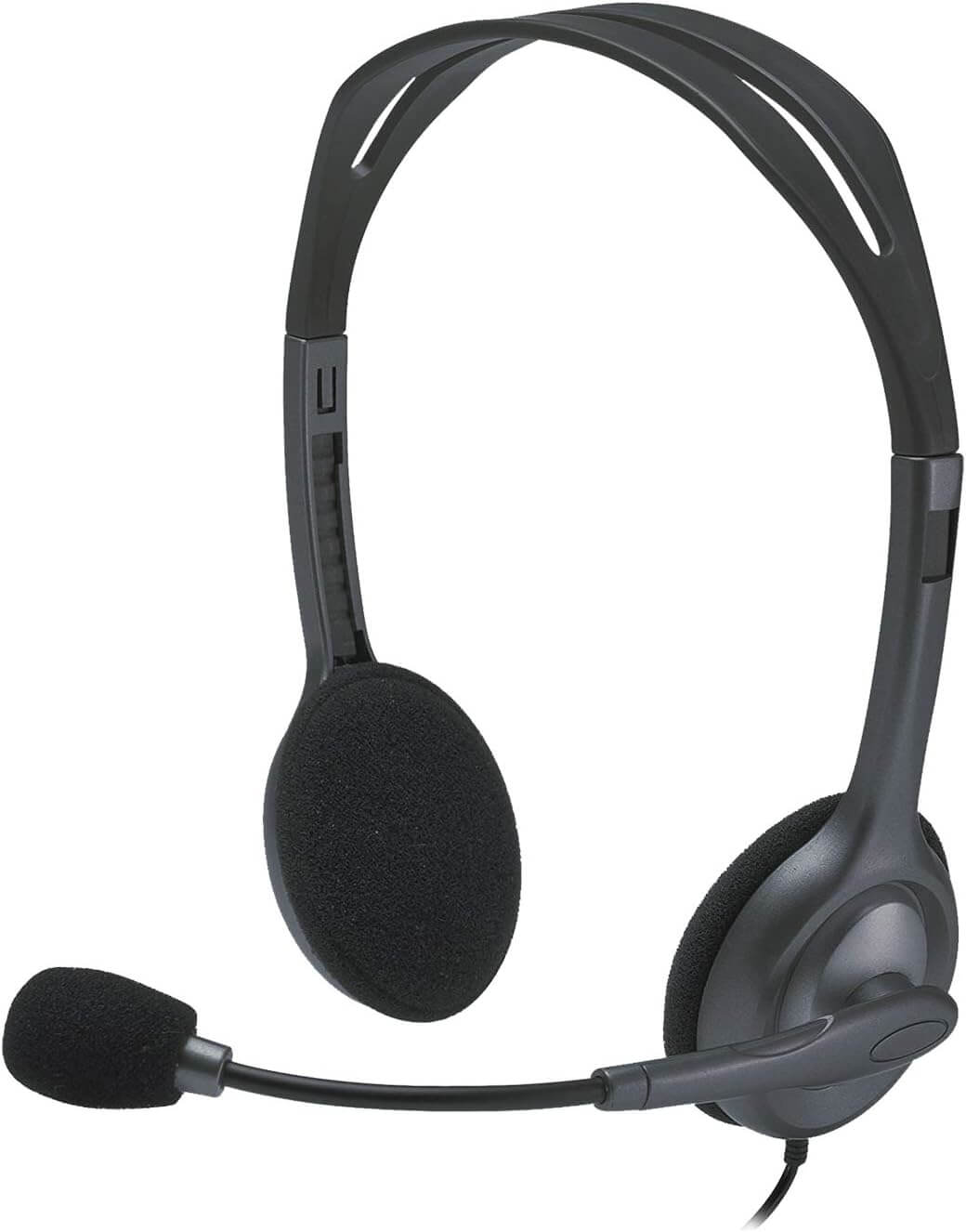 Casque filaire Logitech H111 avec Micro Anti-Parasite pour service client