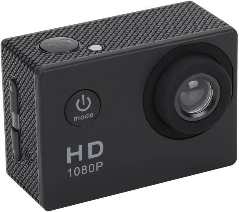 Caméra d'action Full HD 2 pouces, caméra de sport 1080p 12 MP, étanche jusqu'à 30 m/98 pi avec grand angle de 140 degrés et kit de montage pour vlogging, plongée, vélo et escalade – Image 5