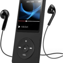 Lecteur MP3 MP4 avec Bluetooth 5.0, écran LCD 1,77 pouces, lecteur de musique numérique HiFi sans perte, support radio FM, enregistreur, ebook, haut-parleur HD, sport, et autres)
