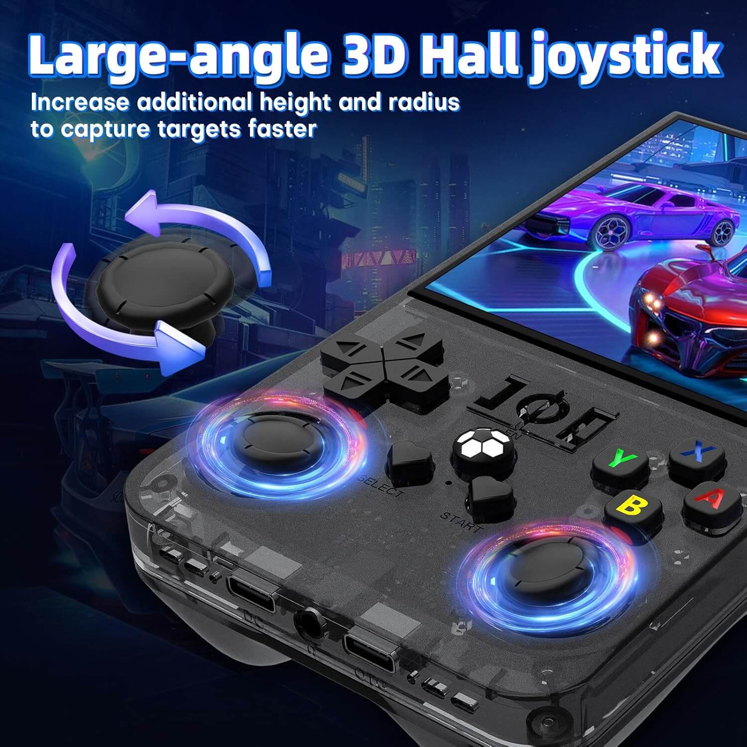 Console de jeux rétro portable R36 Max, 64 Go, plus de 18 000 jeux, batterie rechargeable 4 000 mAh, compatible avec plus de 30 simulateurs, système Linux, écran IPS 4 pouces – Image 6