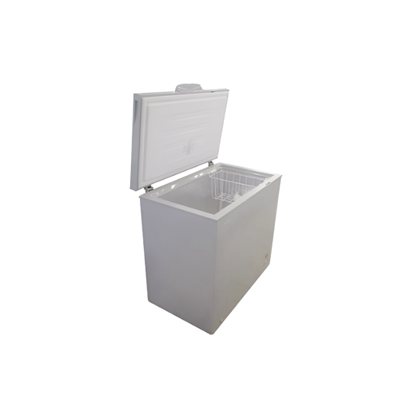Congélateur Coffre Hisense 150L - Vue de son intérieur.