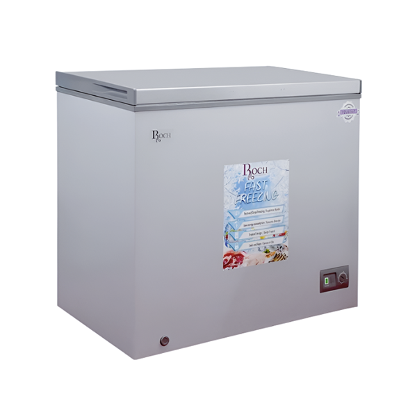 Congélateur Coffre Roch 200L - Vue de profil.