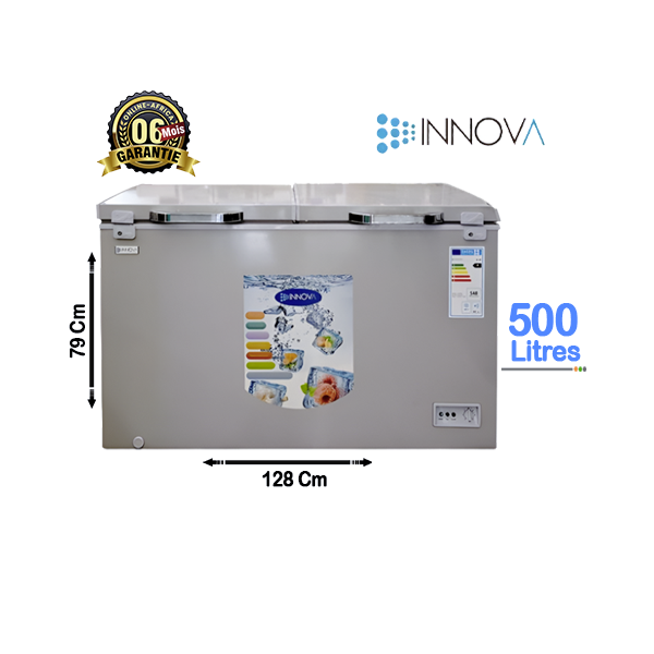 Congélateur Coffre Innova 500L - Vue d'ensemble.