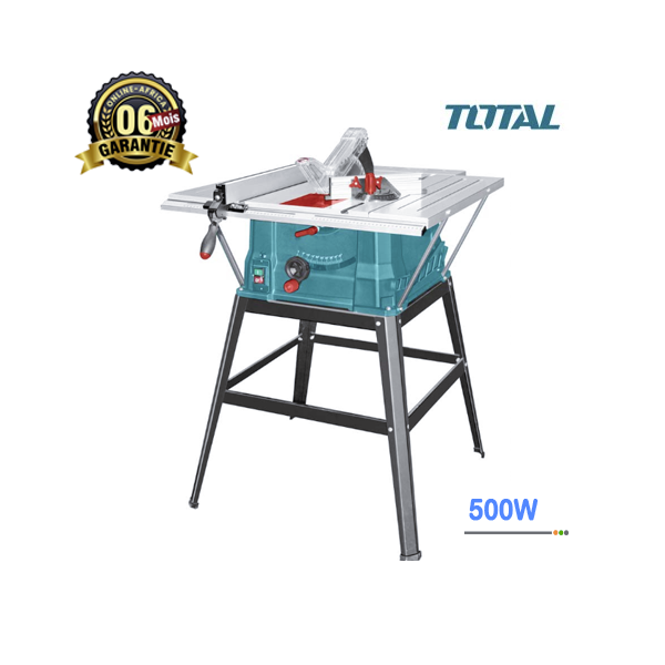 Scie circulaire sur table Total TS5152548 vue de face avec lame installée
