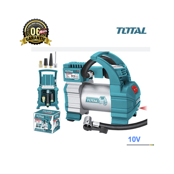 compresseur d’air TOTAL TTAC1406 vue de face avec accessoires
