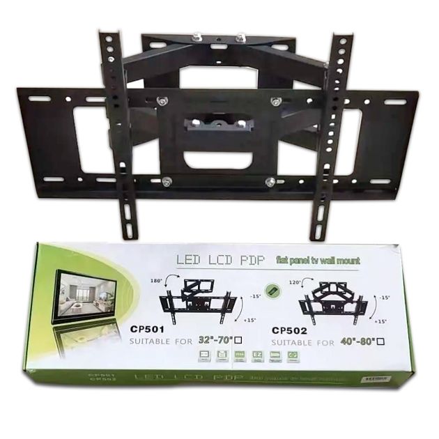 Support Mural TV Rotatif et Inclinable – 32 à 55 Pouces – Ultra Solide – Installation Facile