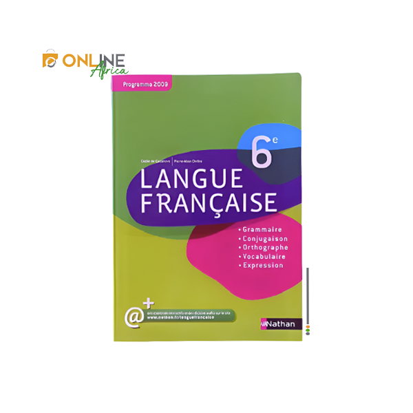Couverture du manuel de Français 6ème Nathan – Langue Française, édition conforme au programme scolaire.