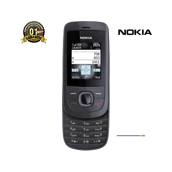 Nokia 2220 vue de face avec clavier coulissant