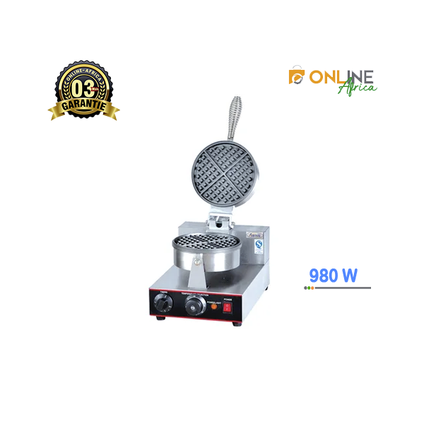 Gaufrier professionnel modèle 211 en inox avec plaques en fonte