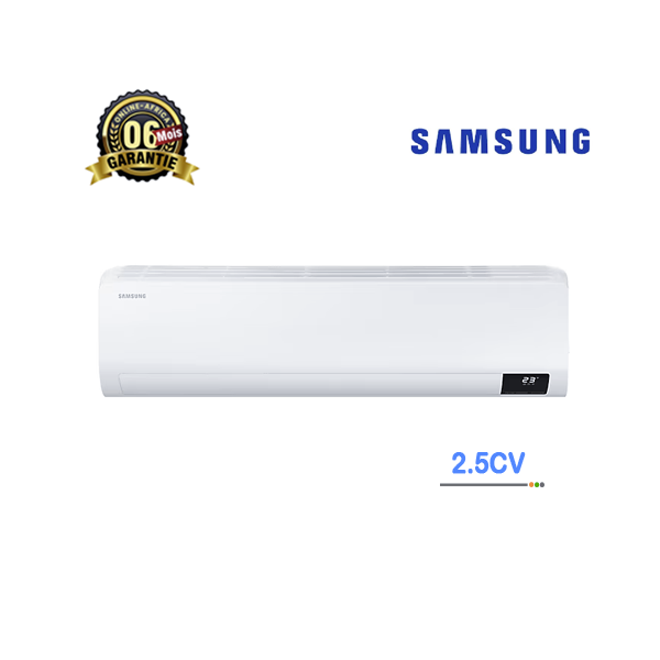 Image montrant le climatiseur mural Samsung AR18BVHGAWK/AF Inverter 2.50 CV en fonctionnement