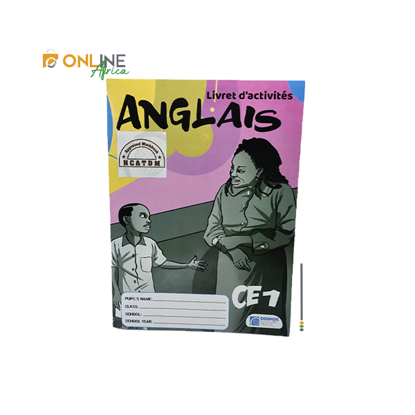 Couverture du livret d’activités d’anglais CE1 illustrée pour enfants