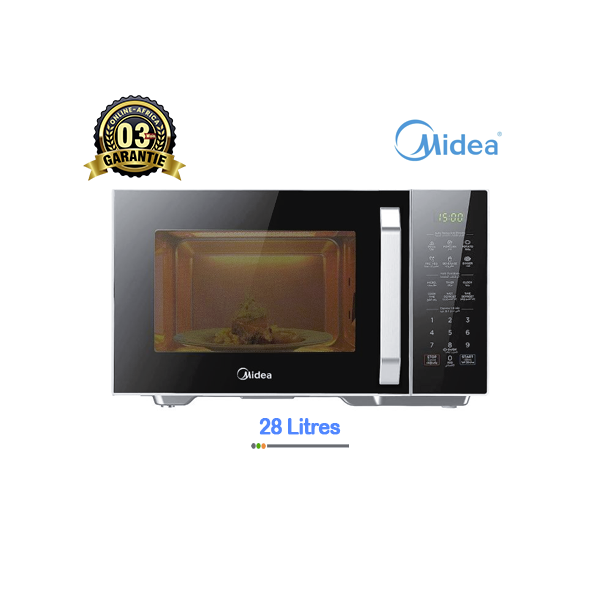 Micro-ondes Midea EM9032 avec grill 28L - Vue de face