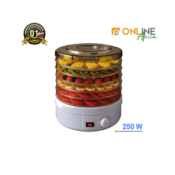 Déshydrateur alimentaire 5 plateaux - Séchoir à fruits/légumes