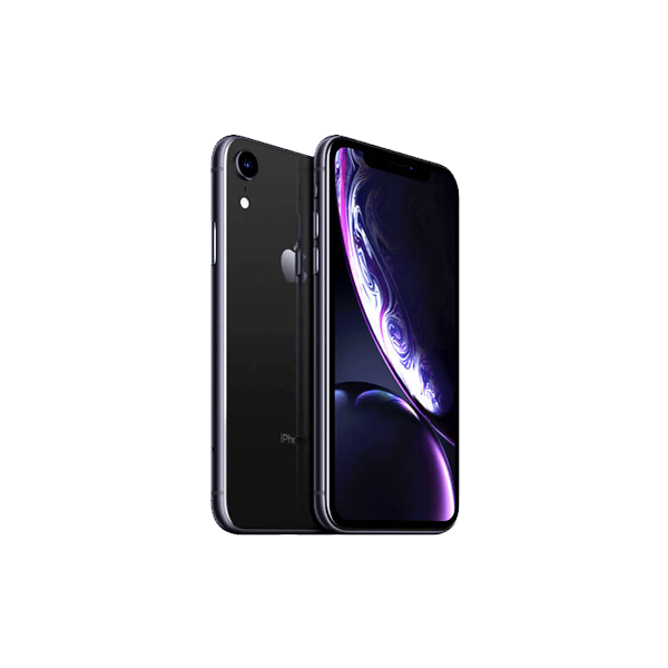 Vue arrière de l’iPhone XR montrant le capteur photo et le logo Apple