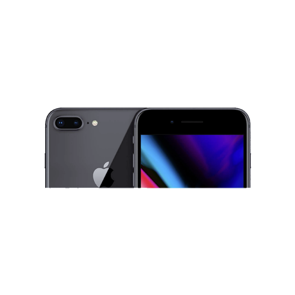 Vue arrière de l’iPhone 8 Plus montrant les deux capteurs photo