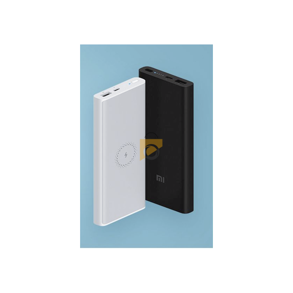 Gros plan sur les ports de charge (USB-A et USB-C) de la Xiaomi Mi Powerbank.