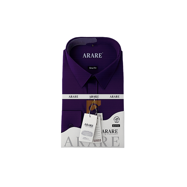 Chemise Arare couleur bordeaux en coton italien de qualité.